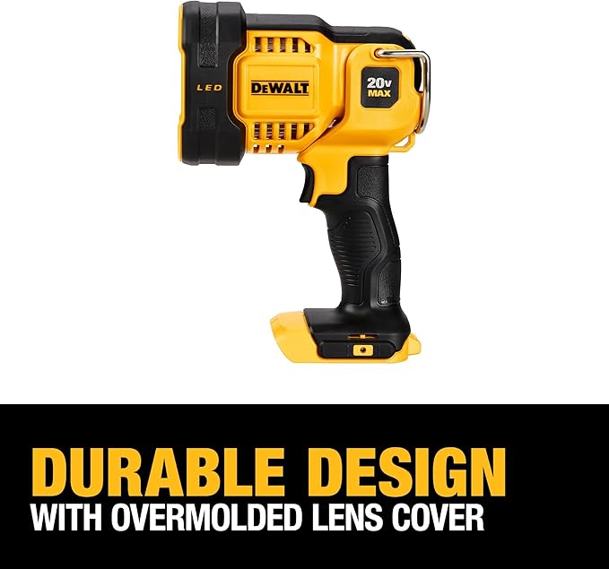 DEWALT 20V MAX LED Work Light, Handheld Spotlight with 508 Yard Distance, Pivoting Head, 1500 Lumens, Cordless, Battery Not Included (DCL043)