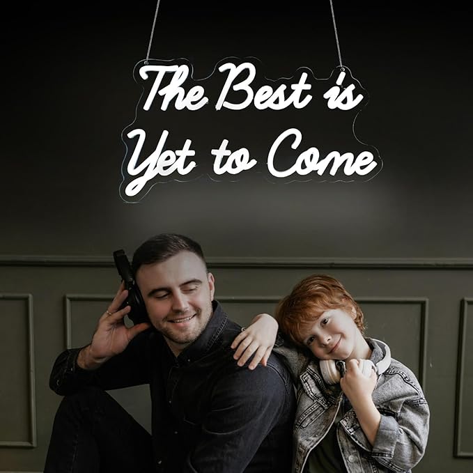 The Best is Yet to Come Neon Sign Led Neon Lights Neon Signs for Wall Decor Light Up Sign for Birthday Party Club Gift