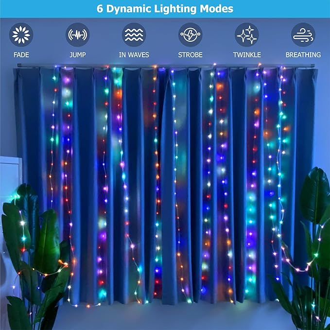 100ft 25 Colors LED Rope Lights, Outdoor IP68 Waterproof Warm White RGB Double Lamp Beads Tube String lights with Dimmable 4 Brightness, Rope Light for Outside, Yard, Deck, Party, Birthday Decorations