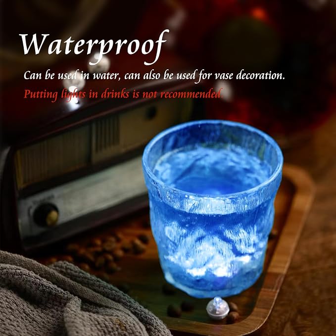200pcs Balloon Lights Warm White Mini LED Lights Round Long Standby Time Multicolor Ball Lamps Paper Lantern for Easter Birthday Party Christmas Halloween Decoration Blue