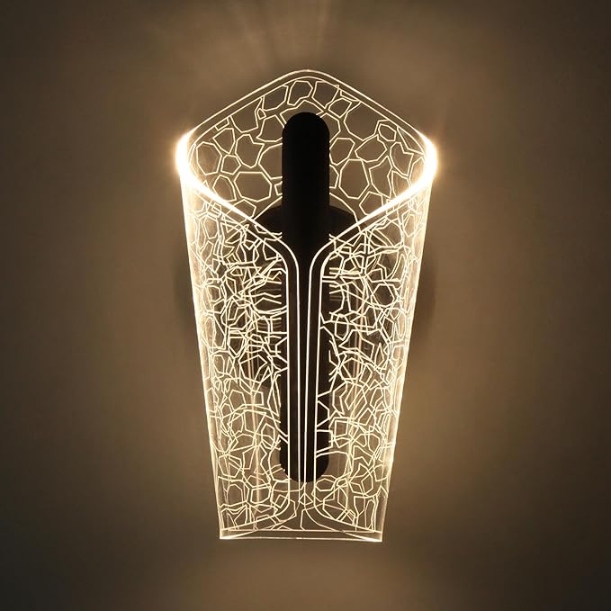 12V LED Wall Sconce with Switch, 3400K 4W Dimmable Decorative Lamp with Acrylic Lens, RV Interior Light Fixture for RV, Motorhome, Trailer, Camper, Boat