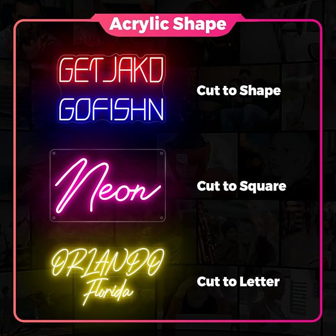 Custom Neon Sign, Custom LED Neon Sign Customizable for Wedding Bar Salon Beauty Business Light Up Name Sign, Personalized Neon Light Suitable for Events Birthday Gifts Decorations