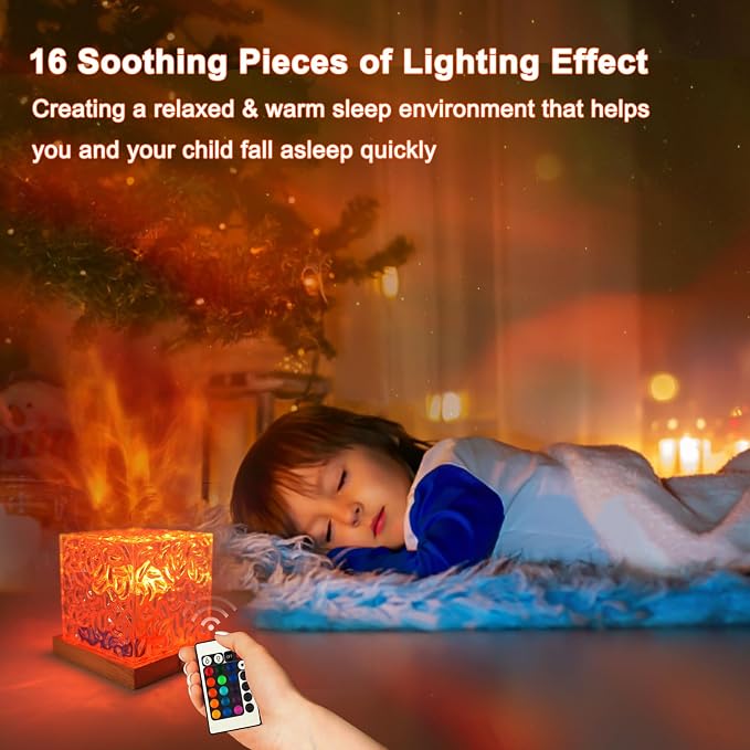 RICHMYC Ocean Wave Projector Light, 16 Colors Rotating Water Lamp, Remote | Beach Decor Sea Themed Gradual Northern Lights Projector for Office Bedroom Bar Restaurant (Plug in 5.3in)