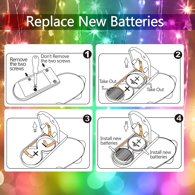 6 Pack Fairy Lights Battery Operated,Timer,2 Remotes,6.5ft 20LED Multicolor | LED Twinkle String Lights,Waterproof Silver Wire Firefly Lights, DIY Mason Jar Wedding Party Christmas Centerpiece Table Déco