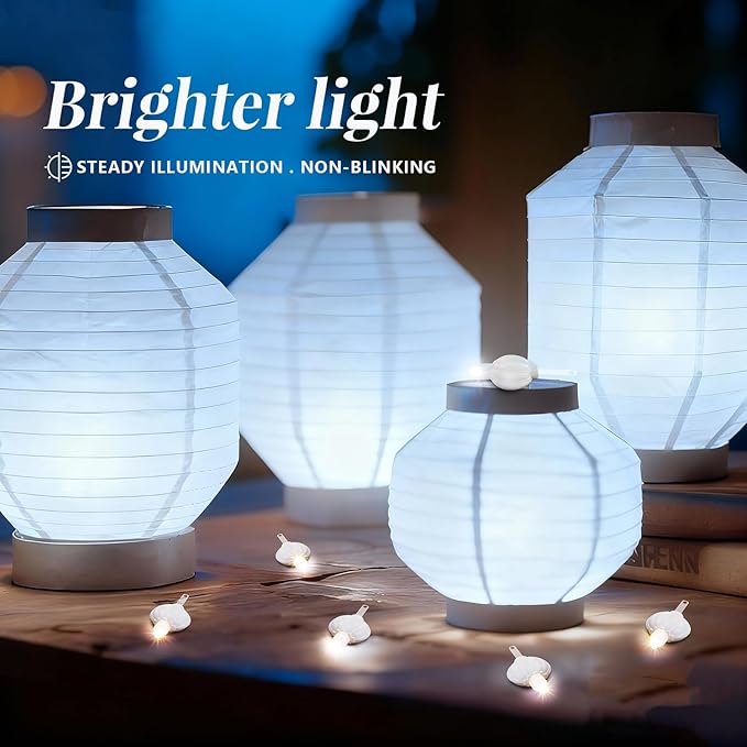 Aogist 48 Pack Small LED Lights Battery Powered Waterproof Hanging Light Last 48 Hours for Paper Lanterns,Balloons,Floral,Weddings & Festival Christmas Decorations,White