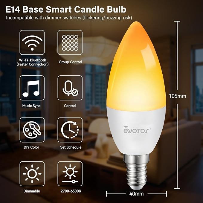 Avatar Controls Smart Light Bulbs
