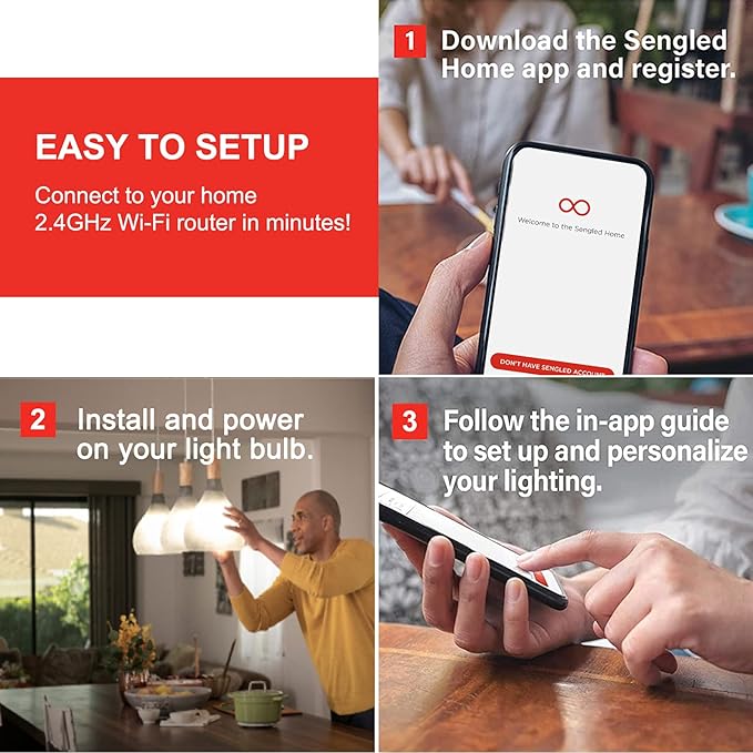 Sengled Wi-Fi BR30 Color FFS (4-pack)
