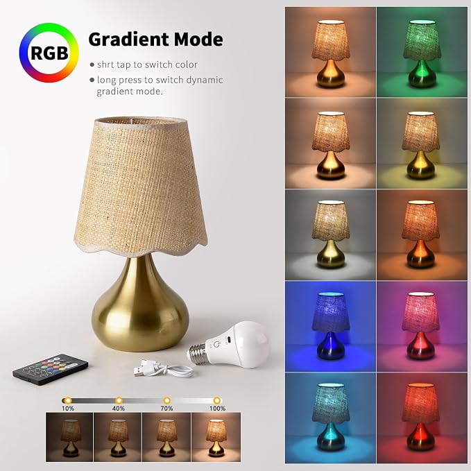 Ziqqeelam Cordless Table Lamp Rechargeable, Good Mini Table Lamp for Nightstand, Battery Operated Small Table Lamp for Small Spaces for Kitchen Counter, Bookshelf, Bedside, Bedroom, Living Room
