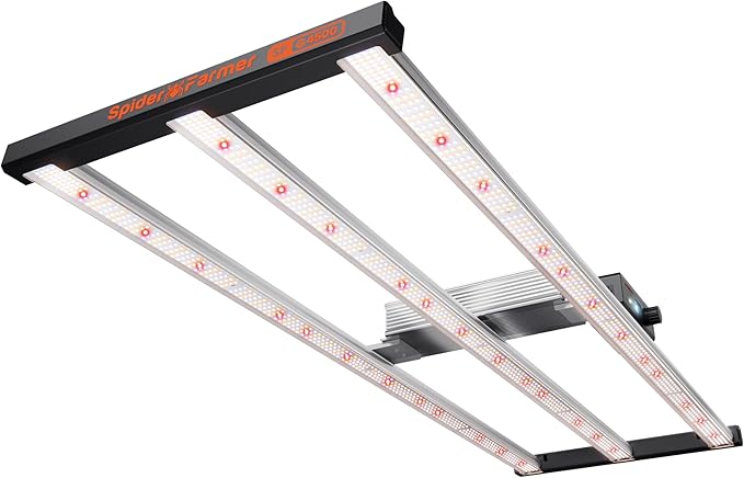 Spider Farmer G4500 Cost-Effective 320W 2x4 Coverage LED Grow Lights, Full Spectrum Dimmable Bar Style Led Growing Lamp for Indoor Plants, Upgraded Smart App Control