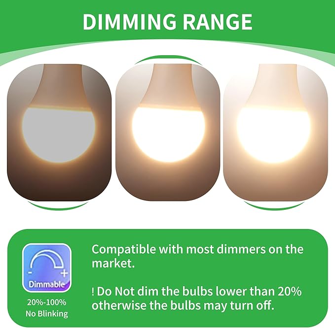 Dusk to Dawn Light Bulbs, Auto On/Off Light Sensing LED Bulbs Outdoor, Soft White, Dimmable, 12W 1000LM 75W Equivalent, HQ-H030
