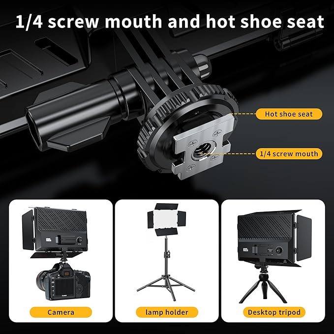 Pixel LED Video Light Panel Photography Camera Lighting 20W Bi-Color Dimmable 2500-6500K Led Studio Streaming Lights Photo Video Shooting (Battery Not Included)