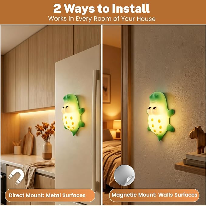 AVEKI Night Light for Kids, Baby Crocodile Night Light with Dimmable Warm Light & RGB Mode, Soft Silicone Touch Lamp with 30M Timer, Rechargeable Alligator Light for Nursery Kids Room