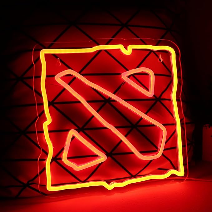 WonderfulLife Game Neon Sign for Gamer Zone Decor,Led Lights for Man Cave Internet Bar or Bedroom Decoration.Perfect Birthday Gifts,5V USB Powered,Easy Hanging.