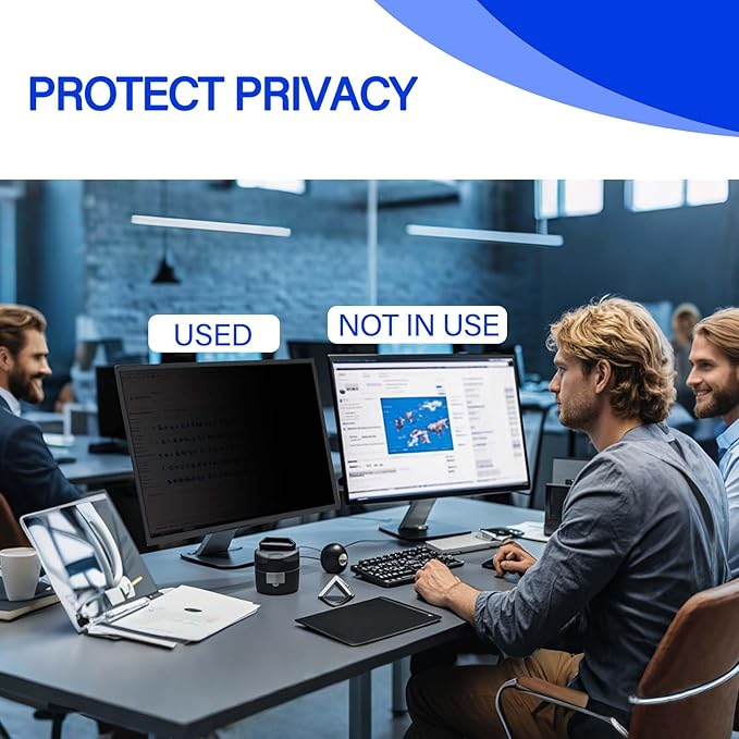 32 Inch Privacy Screen for Monitor with 16:9 Widescreen Monitor Blue Light Screen Protector - Anti-Glare - Anti-Scratch Protector Film for Data Confidentiality Privacy Shield
