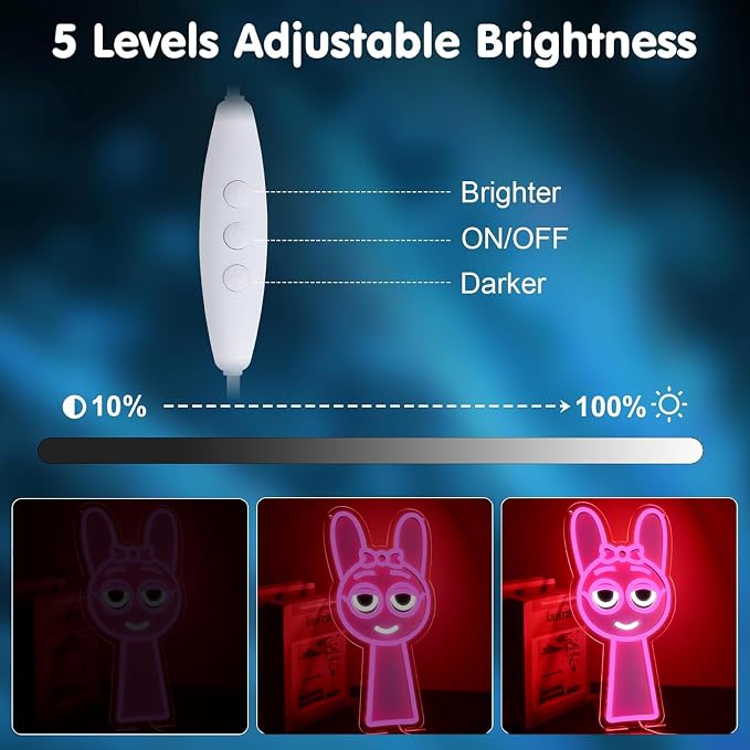 AHlove Game Neon Signs for Wall Decor，LED Neon Lights for Bedroom、Man Cave，Birthday、Christmas Gifts for Teenage Girls