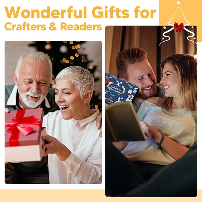 Mothers Day Gifts for Mom Wife: Neck Booklight for Reading in Bed at Night, Pink Light Knitting Accessories Sewing Supplies,Teen Girls College Students Gifts for Women Mom Nurse Present Mothers Day
