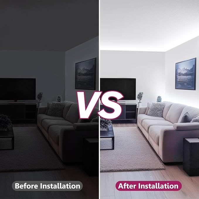 EMITEVER COB LED Strip Lights 5000K 24V, 16.4ft/5m, 2560LEDs, UL Listed | White Tape Light Premium High Density,for Bedroom,Kitchen,Cabinet,360+Lumens/ft,Ra 90+ (Power Supply Sold Separately)