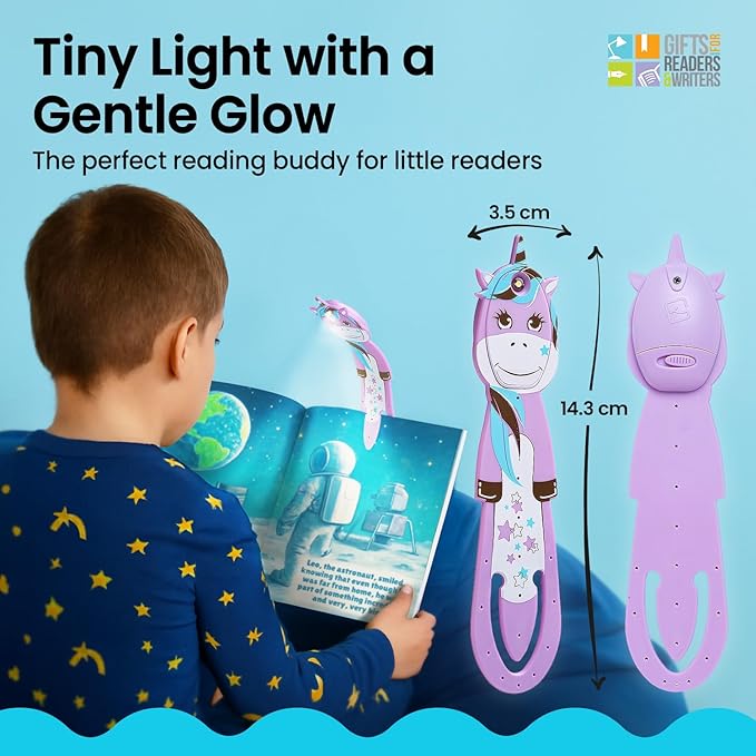 Flexilight Pal Reading Light 2 in 1 Bookmark Book Light LED Clip On Reading Lamp Children and Adult Book Torch Book Accessories Gift for Readers