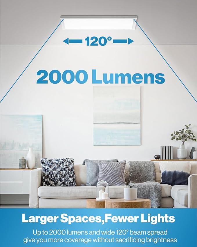 Sunco 6 Pack 1x2 LED Flat Panel Lights, Dual Selectable CCT 3500K/4000K/5000K & Selectable Wattage 16W/18W/20W, 2000 LM, Dimmable Triac, Back-Lit Drop Ceiling Troffer Replacement Light - ETL, FCC