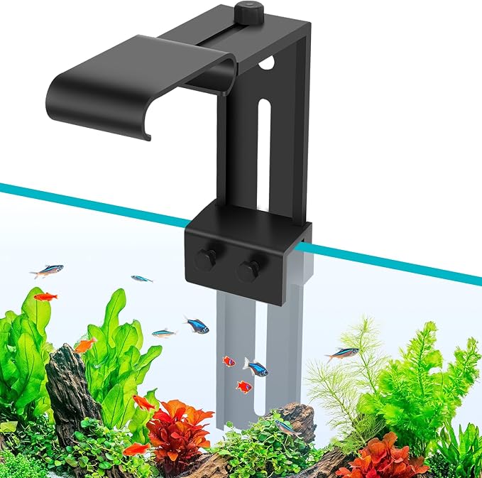hygger Aquarium Light Clip Holder (for HG-957),1 Piece, Aquarium Fish Tank Light Riser/Holder/Bracket/Stand/Mount