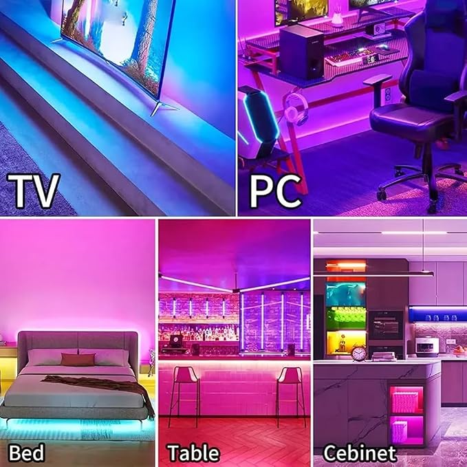 ZSLAIFU 5V RGB USB LED Light Strip, 3.28FT COB LED Strip Lights, RGB 5V LED Lights, Small LED Strip Light, TV Lights for TV Under Cabinet Kitchen Living Room Shelving or Displays (RGB, 3.28ft)