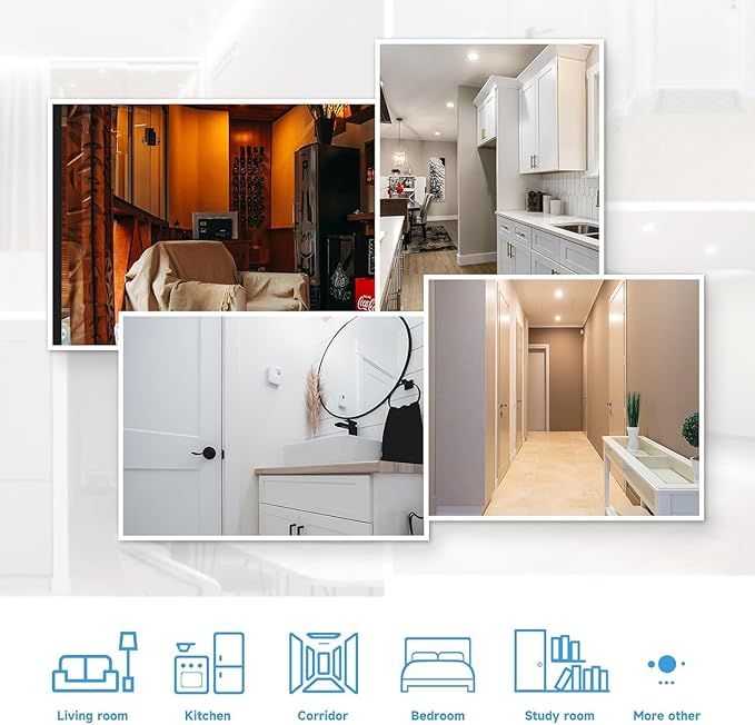 ECOELER 6inch LED Flush Mount Disc Light,16.5W Dimmablel Ceiling Lighting Fixture, 4000K Cool White 1000Lm, Low Profile Aluminum Trim Surface Mount Downlight, ETL & FCC Listed, 10 Pack