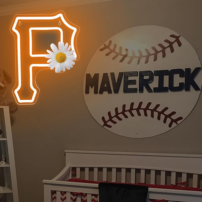 Baseball Neon Sign for Wall Decor Baseball LED Light Up Sign Baseball Wall Decor Sports Neon Lights for Club Bedroom Man Cave Bar Sports Gifts for Men Teen Boys Fans,Size 13.8 * 10.1 inches(XD143)