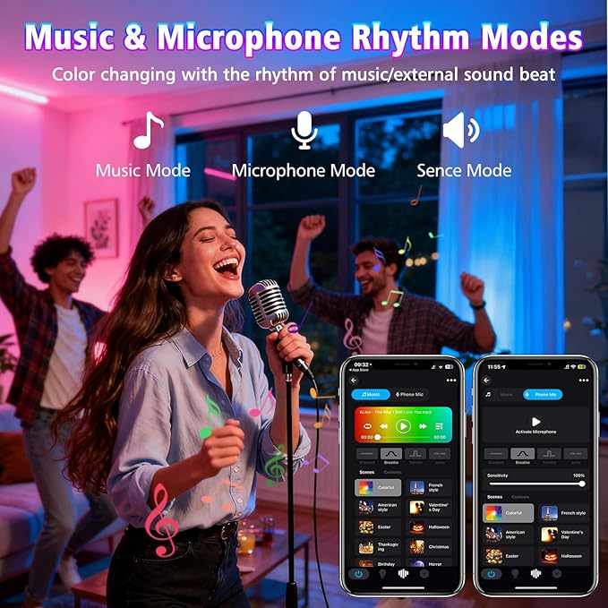 T-SUN RGBCW Wall Washer Lights 4 Pack 50W Stage Wash Light Bar Smart APP & Remote Control Music Sync Memory Timing Color Changing Wash Light for Stage Birthday Party Wedding Outdoor Indoor