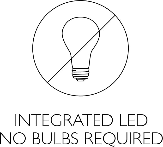 Design House 11 Inch Hays Integrated LED Ceiling Light 2-Pack with Frosted Glass, White, 579177 | Ceiling Mount, Traditional, Steel, 2-Pack, Lighting, 579177