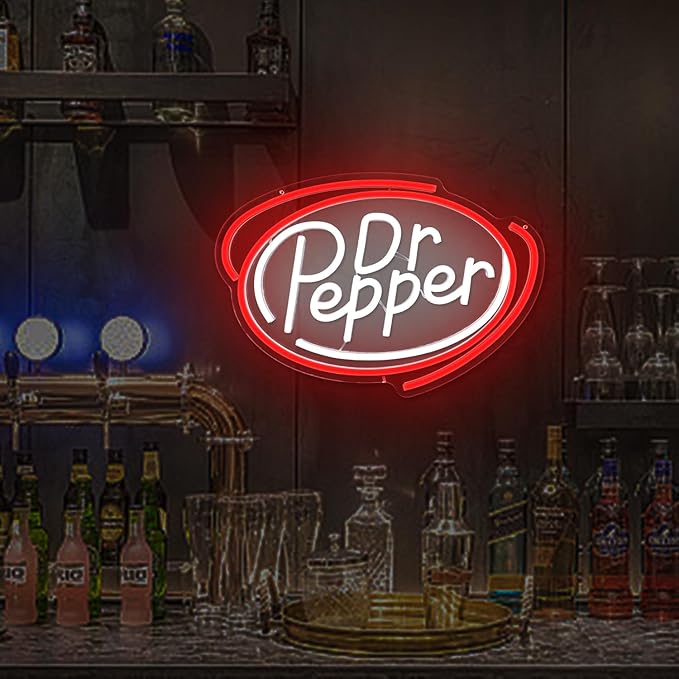 Pepper Neon Sign Dimmable Led Pepper Light for Wall Decor, Soda Decor Neon Signs for Business Man Cave, Bar, Shop, Bedroom, Pepper Gifts for Christmas, Birthday