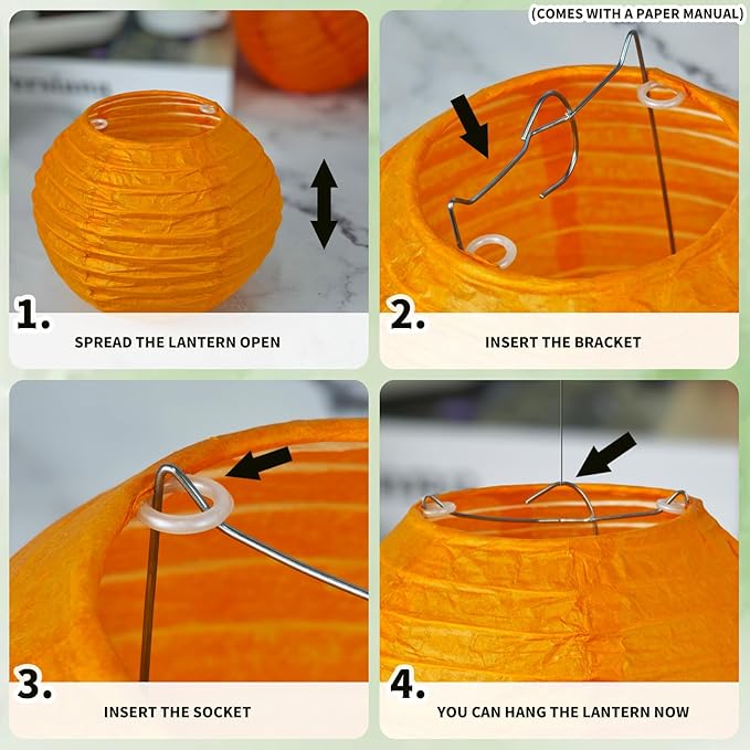21 Pcs Green Paper Lanterns Party Decorations, 4/6/8/10 Inch Hanging Paper Lanterns for St. Patrick's Day, Tropical Jungle Theme, Wedding, Baby Shower, Graduation, Birthday Party Football Theme Decor