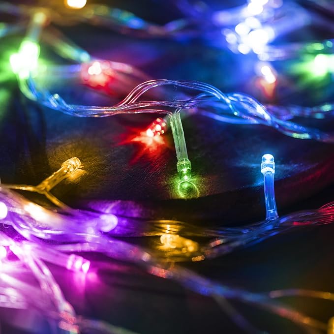 100FT Multicolor Fairy Lights, Connectable Christmas String Lights | Waterproof LED Light with Timer for Tree, Bedroom, Patio, Wedding, Party, Indoor Outdoor Decor