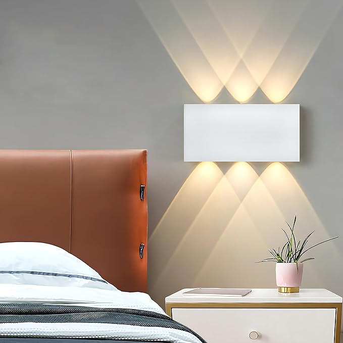 Shelprojsu LED Magnetic Wall Sconce Lights,5000mAh Wireless Bedside Wall Light USB Rechargeable Reading Wall Lamp,3 Lighting Colors and Dimmable Battery Operated Wall Sconces (White, 1 pcs)