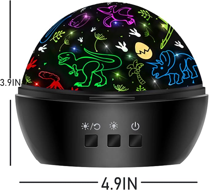 Dinosaur Night Light Toys for 3-8 Year Old Boys,2 in 1 Dino Projection for 2-10 Year Kids,Boys Girls Gifts,Suitable for Chirstmas Xmax Easter Birthday