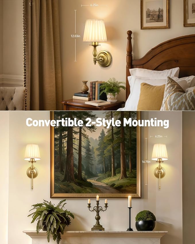 10000mAh Battery Operated Wall Sconce Set of 2,Rechargeable Wall Sconces set of Two,Vintage Gold Sconces Wall Decor,Wireless Wall Lamp,Cordless Wall Lights Living Room Bedroom (Not Peel and Stick on)