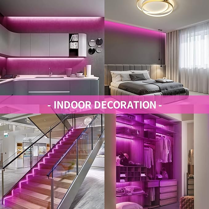 LED Neon Light Strip 16.4FT/5M- Bright, Non-Glaring & Waterproof Neon Rope Lights for Indoor & Outdoor Decor,【Power Adapter Included】 Pink,neon led Strip Lights