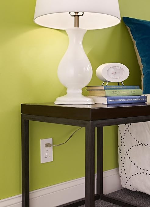 Leviton AFCI Outlet, 15 Amp, Self Test, Tamper-Resistant with LED Indicator Light, Protection from Electrical Fires, AFTR1-W, White