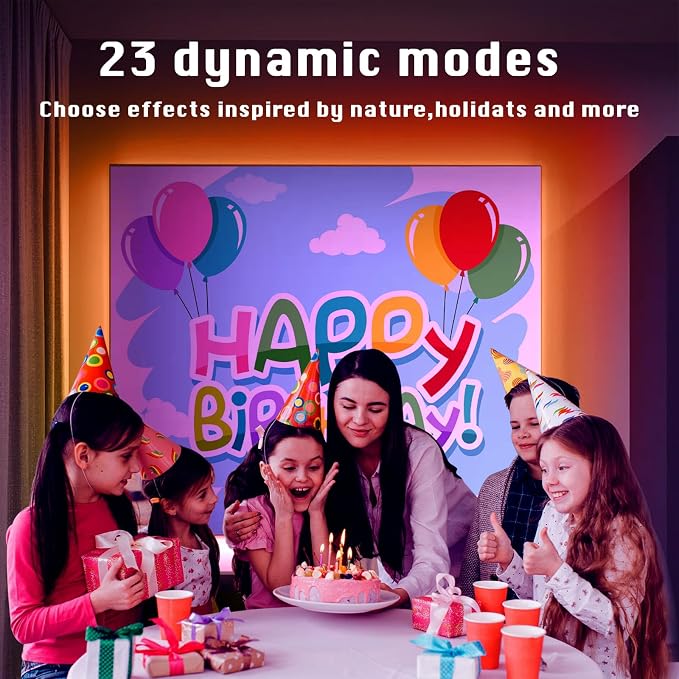 dalattin Led Lights for Bedroom 400ft, 24V Led Strip Lighting with IR Remote/Bluetooth App Control, Music Sync RGB Color Changing via App, for Room Party Festival Decor(4 Rolls of 100ft)