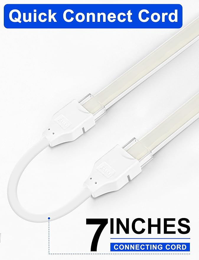 Lamomo COB LED Strip Lights 20Ft, White Dimmable Self-Adhesive Led Rope Light with Remote, Flexible Cuttable Waterproof 6000K Silicone Neon Tape Light for Bedroom, Indoor, Cabinet, 10mm Width