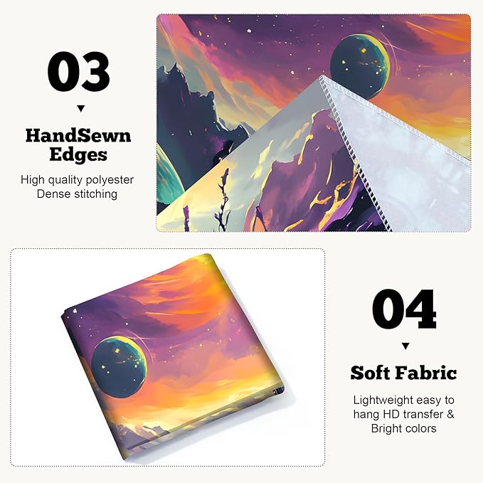 BVBOX Blacklight Space Astronaut Tapestry UV Reactive Galaxy Planet Glow in Dark Tapestries Black Light Poster Neon Wall Hanging Art for bedroom Living Room (Astronaut & Star-1M)