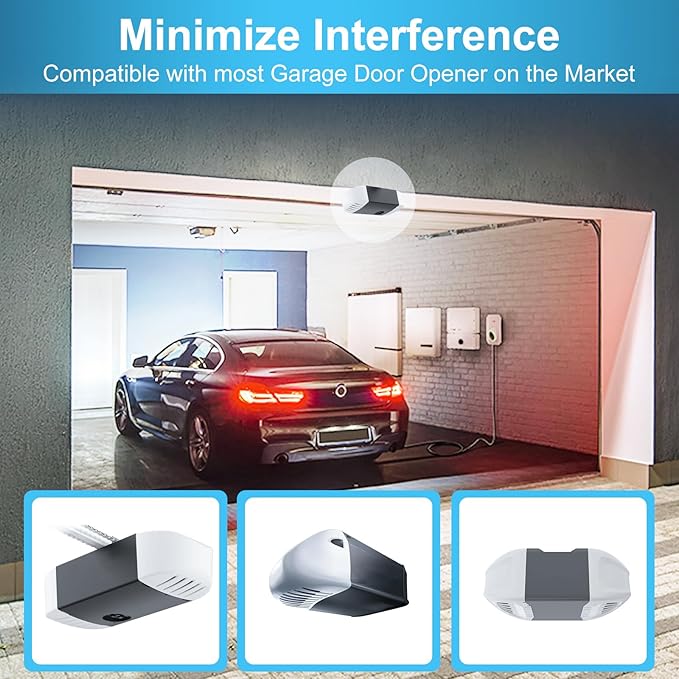 2PK Garage Door Opener Light Bulbs, 5000K Daylight, 1500LM Ultra Bright, Minimize Interference, Compatible with Most Garage Door Openers, 12W, 120V, A19 Bulbs with E26 Base