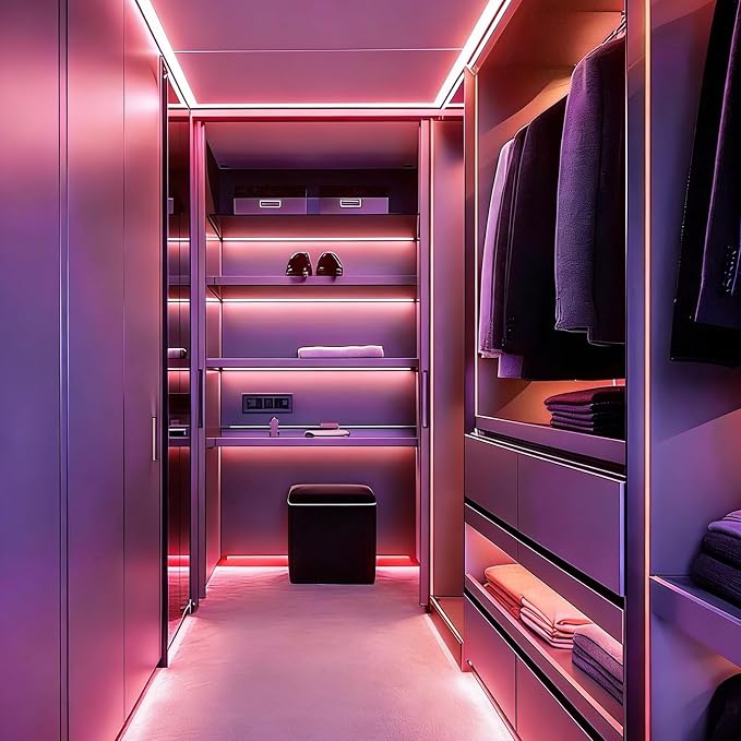 ZSLAIFU COB LED Strip Lights Pink 3.28ft, 5V Dimmable LED Light Strip, Flexible USB Light Strip for Cabinet, TV Backlighting, Bedroom, Kitchen, Home DIY Lighting