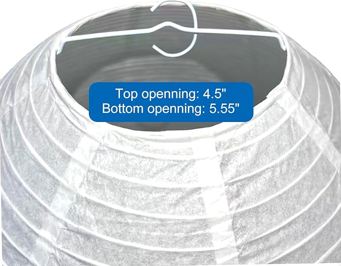 2CS Paper Lantern Light White Hanging Paper Lamp Shade 20 inch Chinese Japanese Lanterns Hanging Lantern Pendent Lantern Shade Interior Decoration
