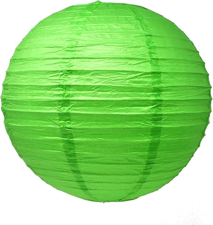 Mudra Crafts Mixed Colored Paper Lanterns Wedding Party Decorations - 12 in 10 Round Hanging Ceiling Lanterns, 10 Pack, Decorative Lamp Shades
