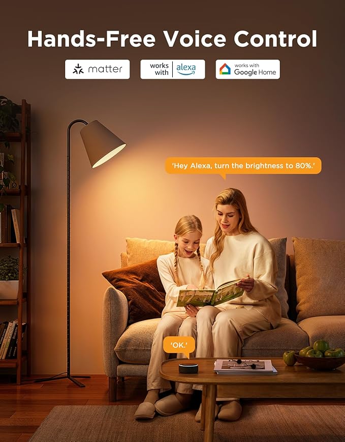 Govee BR30 Smart Light Bulbs, Works with Matter, Alexa and Google Assistant, LED Light Bulb, WiFi RGBWW Color Changing Flood Light Bulbs, Recessed Can Light Bulb, 2.4Ghz only, 850 Lumen, 4 Pack
