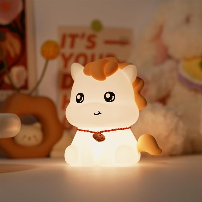 QANYI Horse Night Light, Horse Gifts for Girls, Rechargeable and Dimmable Cute Horse Lamp with Soft Touch, 2026 Christmas Gift Birthday Holiday and White Elephant Gifts for Girls Horse Lover Gift Idea