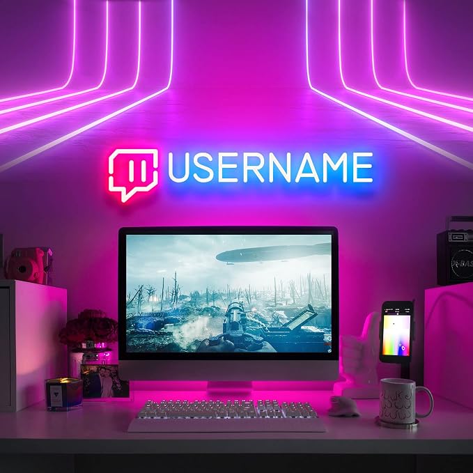 Custom Neon Sign, Custom LED Neon Sign Customizable for Wedding Bar Salon Beauty Business Light Up Name Sign, Personalized Neon Light Suitable for Events Birthday Gifts Decorations