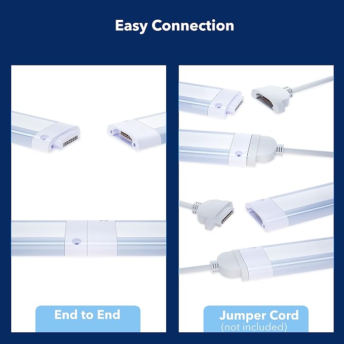 LED Smart Under Desk Lights Plug in White & RGB Color Changing Dimmable with Remote. Alexa, Google Enabled. Under Counter Lighting Bar for Kitchen, Shelf, Cupboard, Cabinet, Monitor (1-Bar Kit, 12")