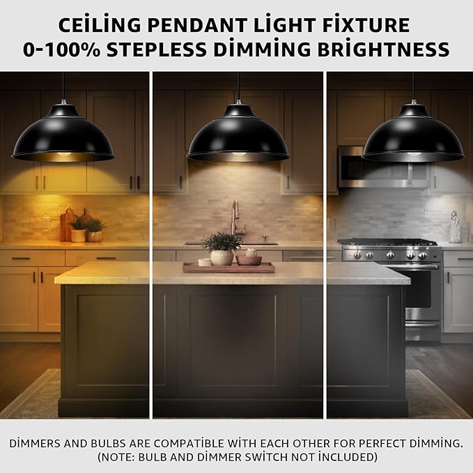 Black Pendant Lights Kitchen Island,Hanging Pendant Light Fixtures,Kitchen Pendant Lighting Over Island