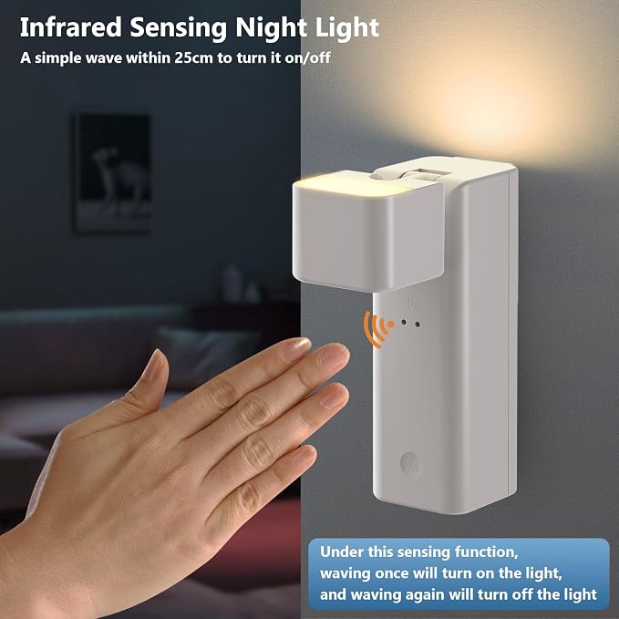 Rechargeable Battery Operated Wall Lights, Portable Cordless Wall Sconces | Dimmable, Drill&3M Tape Installation, 4000mAh, Adjustable Angle, LED Bedside Reading Lamps for Living Room Bedroom, 2 Pack
